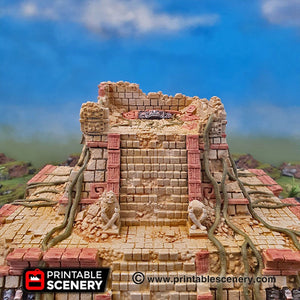 Pyramid of New Eden - 15mm 28mm 32mm Kukulkan Brave New Worlds New Eden Terrain Scatter D&D DnD