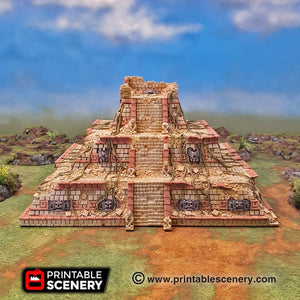 Pyramid of New Eden - 15mm 28mm 32mm Kukulkan Brave New Worlds New Eden Terrain Scatter D&D DnD