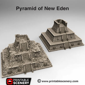 Pyramid of New Eden - 15mm 28mm 32mm Kukulkan Brave New Worlds New Eden Terrain Scatter D&D DnD