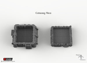 Sithic Outpost Bunker - 28mm 32mm Brave New Worlds Sithic Outpost Terrain Scatter D&D DnD