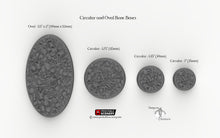 Load image into Gallery viewer, Circular and Oval Bone Bases for Miniatures - Minis Monsters Soldiers D&amp;D DnD