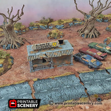 Load image into Gallery viewer, Junkfood Franchise - Junkfort Franchise 15mm 28mm 20mm 32mm Brave New Worlds Wasteworld Gaslands Terrain Scatter D&amp;D DnD