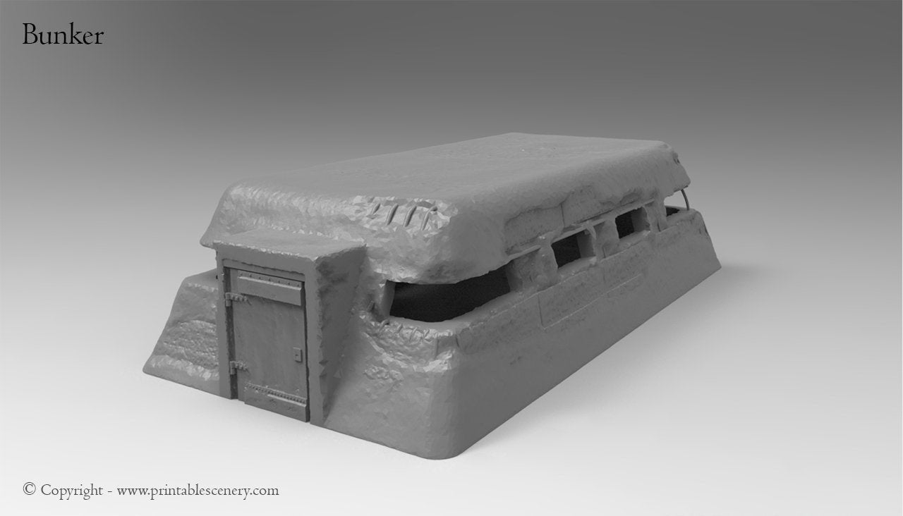 Normandy Bunker - Rampage Gothic WWII WWI Terrain D&D DnD