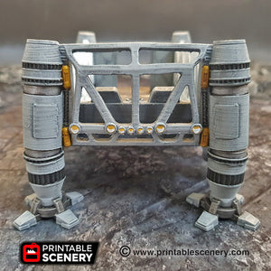 Cargo Lander - 15mm 28mm 32mm Brave New Worlds Sanctuary-17 Terrain Scatter D&D DnD