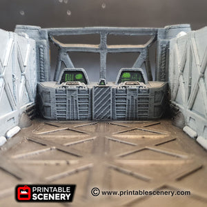 Cargo Lander - 15mm 28mm 32mm Brave New Worlds Sanctuary-17 Terrain Scatter D&D DnD