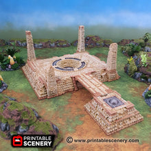 Load image into Gallery viewer, Eden Central Ruins - 15mm 28mm 32mm Brave New Worlds New Eden Terrain Scatter D&amp;D DnD