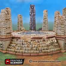 Load image into Gallery viewer, Kronos Occulus Ruins - 15mm 28mm 32mm Brave New Worlds New Eden Terrain Scatter D&amp;D DnD