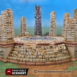 Kronos Occulus Ruins - 15mm 28mm 32mm Brave New Worlds New Eden Terrain Scatter D&D DnD