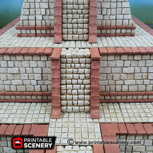 Load image into Gallery viewer, OpenLOCK Pyramid - Step Pyramid 28mm 32mm Brave New Worlds New Eden Terrain Scatter D&amp;D DnD