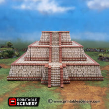 Load image into Gallery viewer, OpenLOCK Pyramid - Step Pyramid 28mm 32mm Brave New Worlds New Eden Terrain Scatter D&amp;D DnD