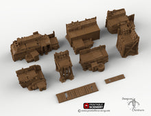 Load image into Gallery viewer, Junkfort Ramparts and Bastions - 15mm 20mm 28mm 32mm Brave New Worlds Wasteworld Terrain Scatter D&amp;D DnD