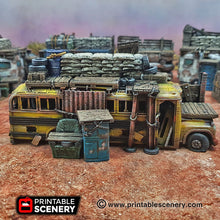 Load image into Gallery viewer, Junkfort Ramparts and Bastions - 15mm 20mm 28mm 32mm Brave New Worlds Wasteworld Terrain Scatter D&amp;D DnD