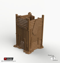 Load image into Gallery viewer, Junkfort Lookout Tower - 15mm 28mm 20mm 32mm Brave New Worlds Wasteworld Gaslands Terrain Scatter D&amp;D DnD