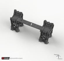 Load image into Gallery viewer, Junkfort Pedestrian Overpass - 15mm 20mm 28mm 32mm Brave New Worlds Wasteworld Gaslands Terrain Scatter D&amp;D DnD