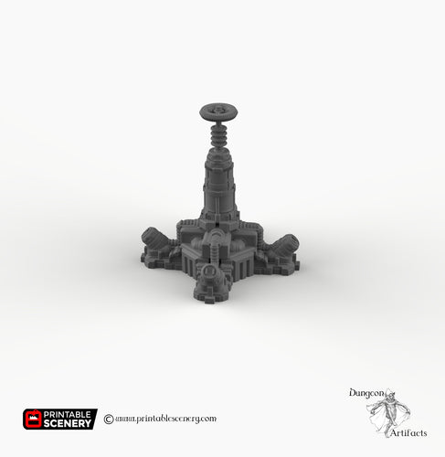 Tesla Coil - 15mm 28mm 32mm 42mm Brave New Worlds Sanctuary 17 Terrain Scatter D&D DnD