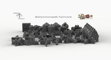 Load image into Gallery viewer, Blackstone Fortress Compatible Trihex Citadel Token and Marker Sets - Dragon&#39;s Rest Wargaming Terrain Scatter
