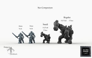 Stone Golem - Skyless Realms EC3D Wargaming Miniatures D&D DnD