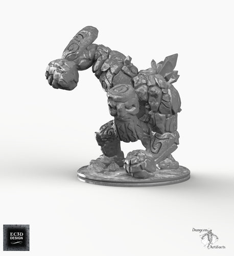 Stone Golem - Skyless Realms EC3D Wargaming Miniatures D&D DnD