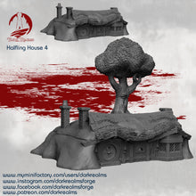 Load image into Gallery viewer, Halfling House 4 - 15mm 28mm 32mm Dark Realms Halfling Village Wargaming Terrain Scatter D&amp;D DnD