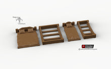 Load image into Gallery viewer, Simple RPG Beds - 28mm 32mm Furniture Clorehaven and Goblin Grotto Wargaming Terrain Scatter D&amp;D DnD