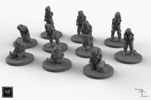 Demihuman Captives - EC3D Skyless Realms Wargaming Minis Miniatures D&D DnD Demi-Human Demi Human