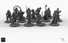 Load image into Gallery viewer, Dark Elf Miniatures Deluxe Set - Wargaming Miniatures Monsters D&amp;D DnD Drow