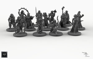 Dark Elf Miniatures Deluxe Set - Wargaming Miniatures Monsters D&D DnD Drow