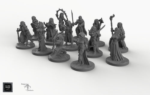 Dark Elf Miniatures Deluxe Set - Wargaming Miniatures Monsters D&D DnD Drow