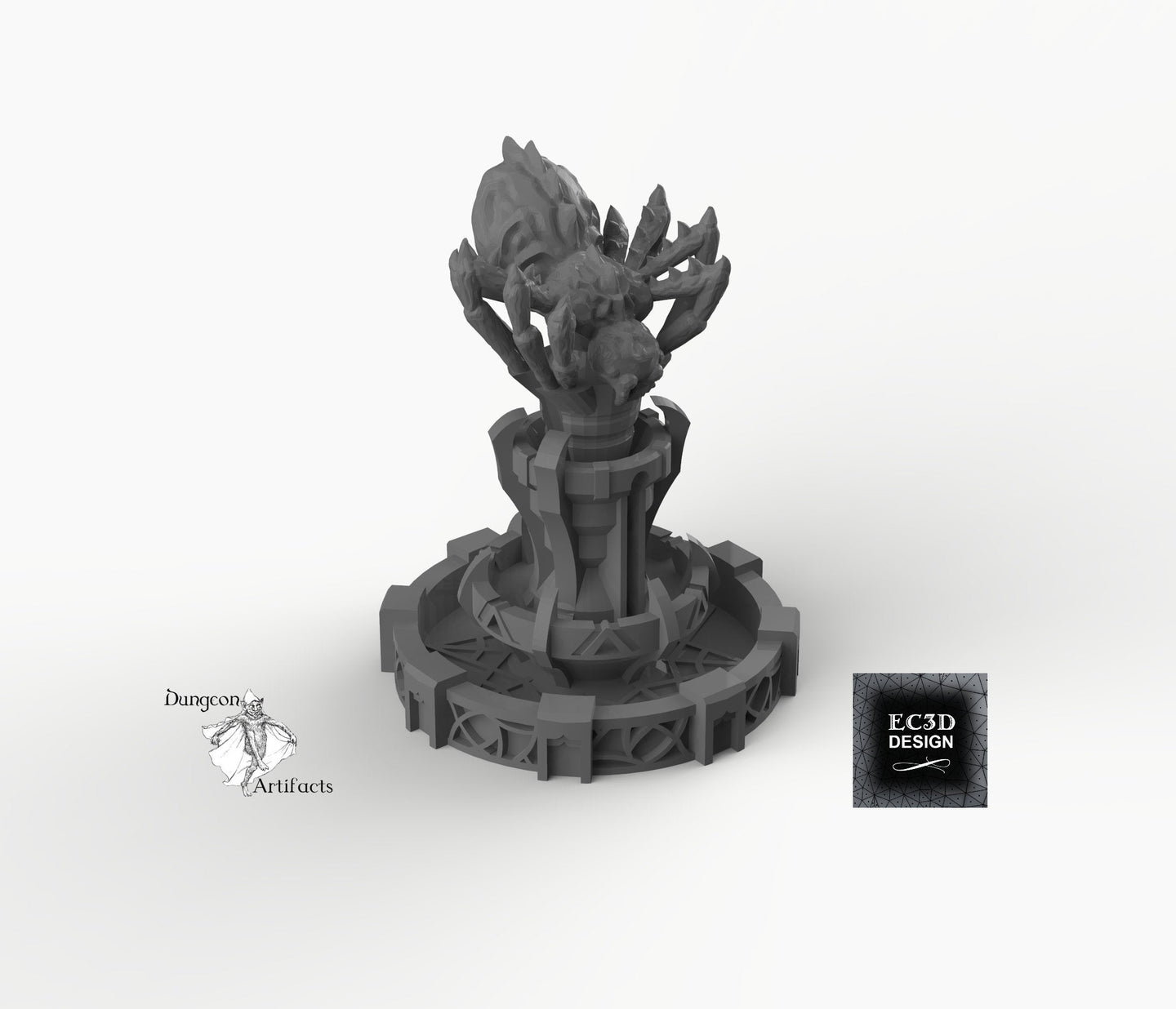 Spider Fountain - Skyless Realms 15mm 28mm 32mm Wargaming Terrain D&D, DnD