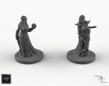Load image into Gallery viewer, Dark Elf Cleric - EC3D Skyless Realms Wargaming Miniatures D&amp;D DnD Drow PC