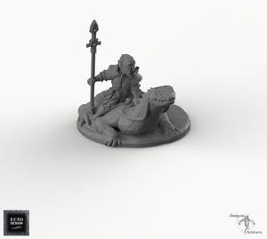 Dark Elf Lizard Rider - EC3D Skyless Realms Wargaming Miniature D&D DnD Drow