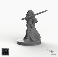 Load image into Gallery viewer, Dark Elf Caped Warrior - EC3D Skyless Realms Wargaming Miniatures D&amp;D DnD Drow