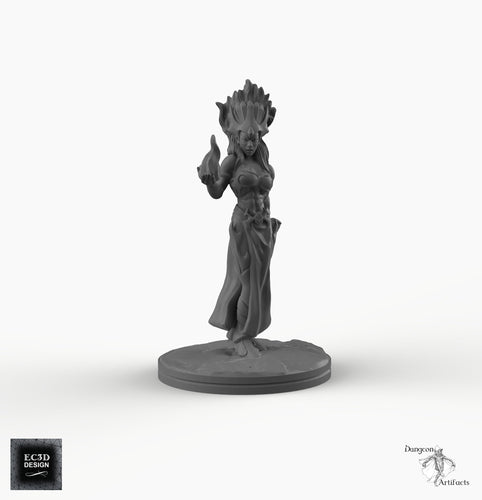 Dark Elf Matriarch - EC3D Skyless Realms Wargaming Miniatures D&D DnD Drow