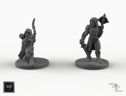 Dark Elf Scout - EC3D Skyless Realms Wargaming Miniatures D&D DnD