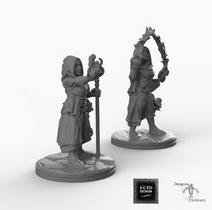 Dark Elf Sorceress - EC3D Skyless Realms Wargaming Miniatures D&D DnD