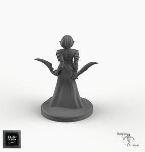 Dark Elf Assassin - EC3D Skyless Realms Wargaming Miniatures D&D DnD Drow PC