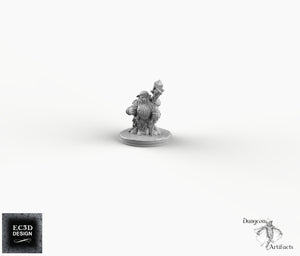 Deep Gnome Merchant - EC3D Skyless Realms Wargaming Miniatures D&D DnD Svirfneblin