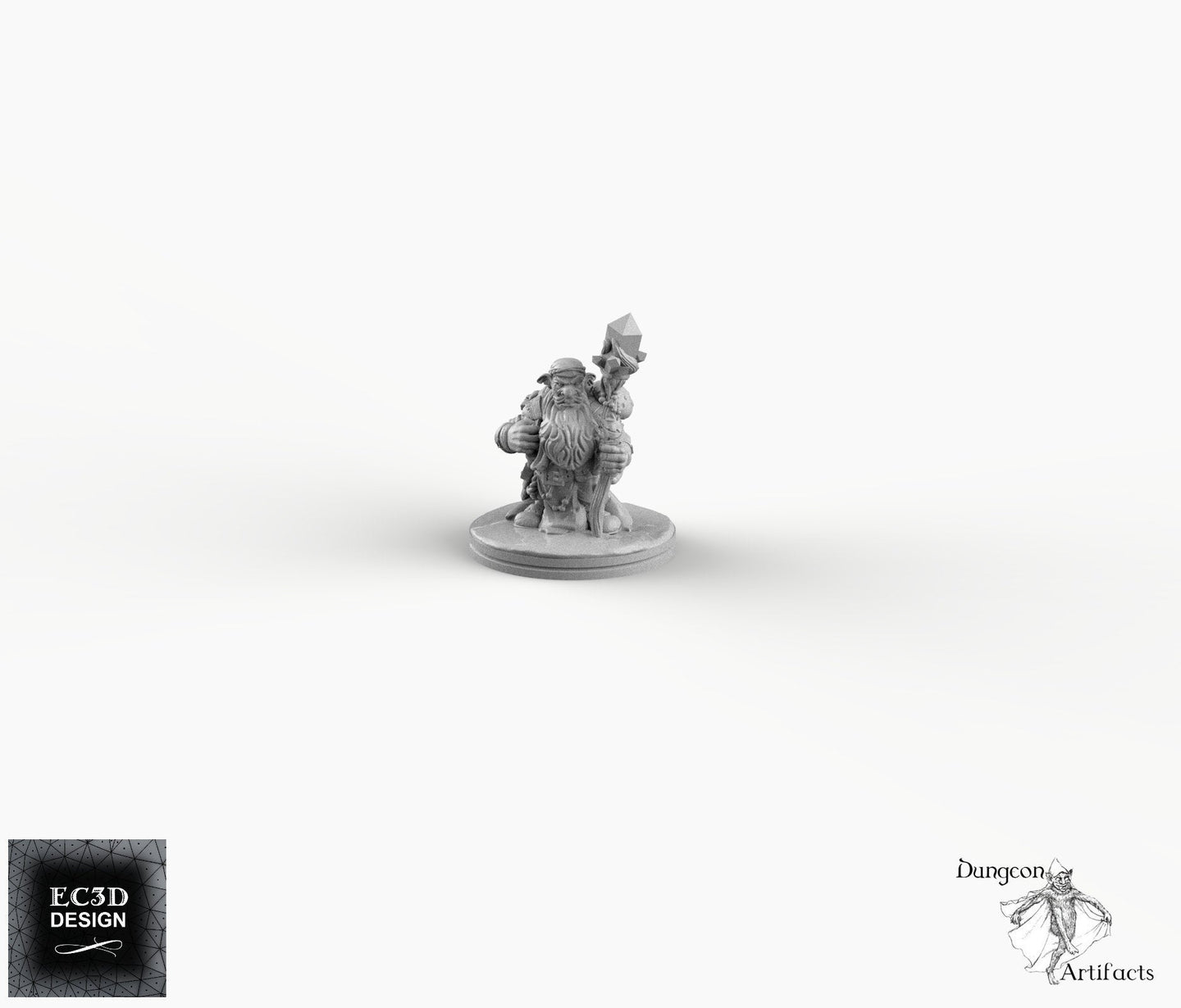 Deep Gnome Merchant - EC3D Skyless Realms Wargaming Miniatures D&D DnD Svirfneblin