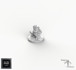 Deep Gnome Miner - EC3D Skyless Realms Wargaming Miniatures D&D DnD Svirfneblin
