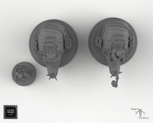 Load image into Gallery viewer, Snail-Riding Gnome Set - Snail Mount - 28mm 32mm EC3D Skyless Realms Wargaming Miniatures Monster D&amp;D DnD