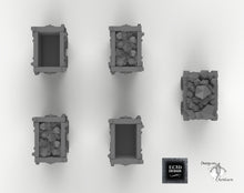 Load image into Gallery viewer, Mine Carts - 15mm 28mm 32mm Skyless Realms EC3D Wargaming Terrain D&amp;D DnD