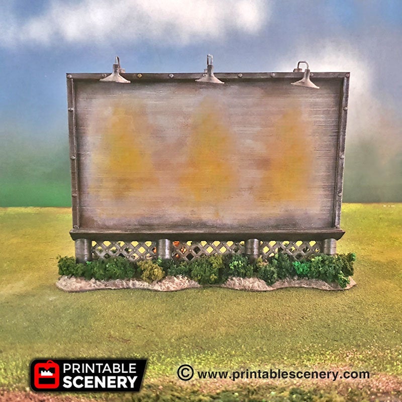 Regular Billboard - 15mm 20mm 28mm 32mm Terrain Scatter Brave New Worlds Wasteworld Gaslands D&D DnD