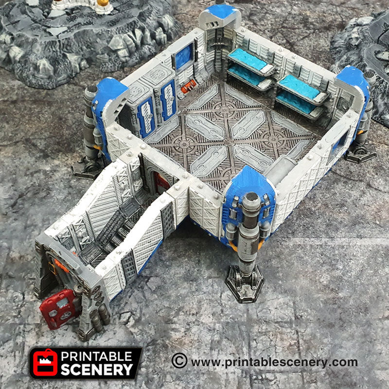 Operations Base Module - 2x2 - 28mm 32mm Brave New Worlds Sanctuary 17 Terrain Scatter D&D DnD