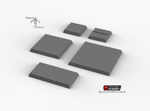 Load image into Gallery viewer, Square and Rectangular Bases for Miniatures - Minis Monsters Soldiers D&amp;D DnD