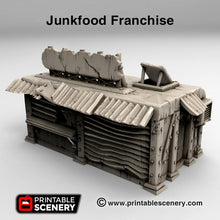 Load image into Gallery viewer, Junkfood Franchise - Junkfort Franchise 15mm 28mm 20mm 32mm Brave New Worlds Wasteworld Gaslands Terrain Scatter D&amp;D DnD
