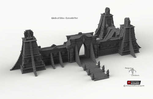 Walls of Eden - 15mm 20mm 28mm 32mm Brave New Worlds New Eden Terrain Scatter D&D DnD