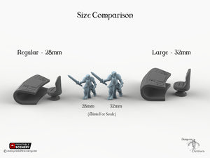 Starship Bridge Furnishings - 28mm 32mm Printable Scenery Tabletop Scatter Miniatures Terrain Console Starship