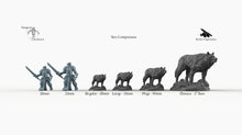 Load image into Gallery viewer, Wolf - Wolves Wargaming Miniatures Monster Rocket Pig Games D&amp;D DnD