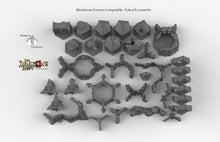 Load image into Gallery viewer, Blackstone Fortress Compatible Trihex Citadel Token and Marker Sets - Dragon&#39;s Rest Wargaming Terrain Scatter