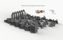 Load image into Gallery viewer, Blackstone Fortress Compatible Trihex Citadel Token and Marker Sets - Dragon&#39;s Rest Wargaming Terrain Scatter